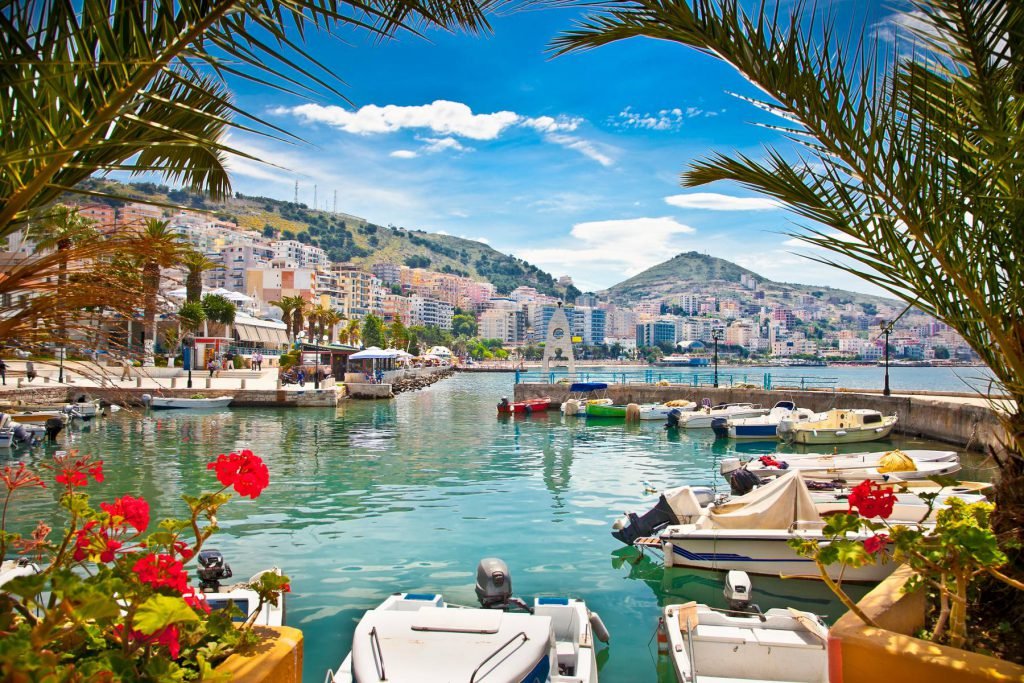 albania saranda Albanie en Noord Macedonie