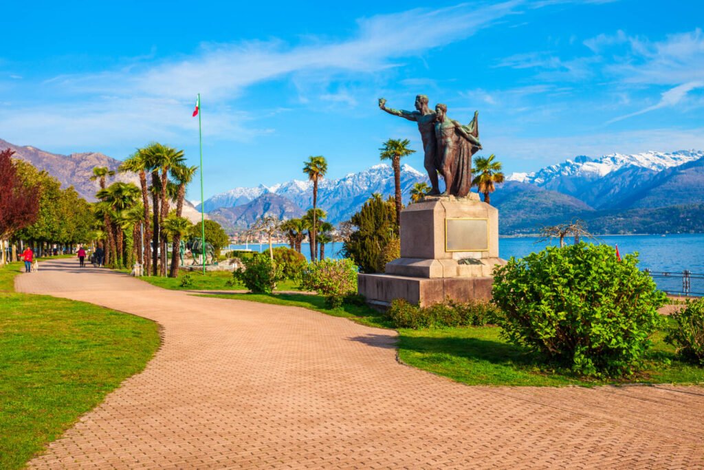 Public park in Stresa town